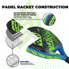Padel Racket Carbon Fiber Diamond Shape
