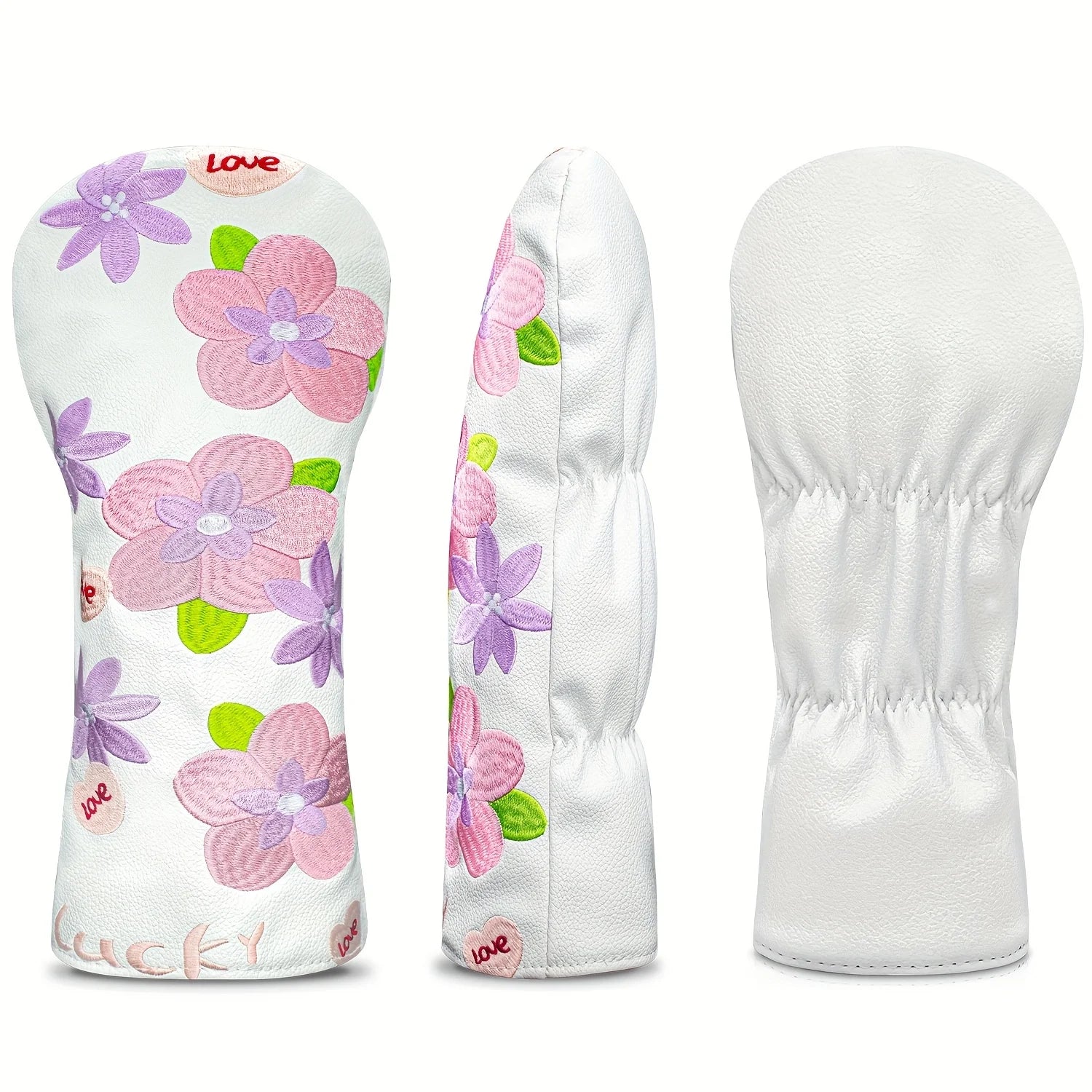 Golf Club Head Covers with Floral Design