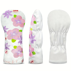 Golf Club Head Covers with Floral Design