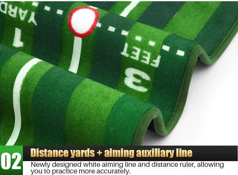 Golf Putting Mat PGM Adjustable Slope Portable Indoor Golf Putter Trainer Anti-slip Rubber Practice Mat with Ball Return Fairway