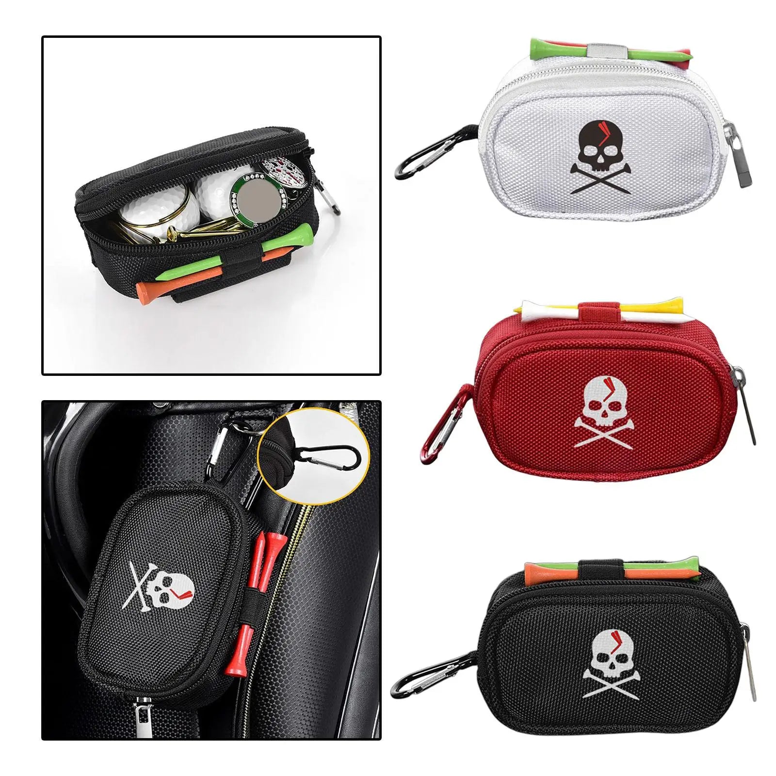 Golf Pouch Bag For Tees, Ball Markers and Pitch Repairers