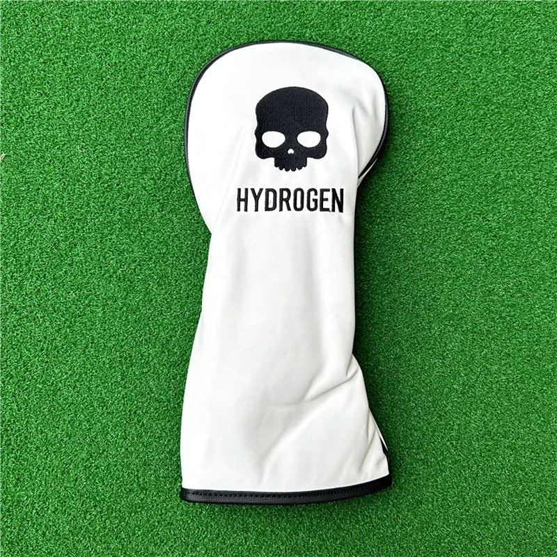 Embroidered Skull Hydrogen Design Golf Headcover (Driver, Fairway wood & Hybrid)