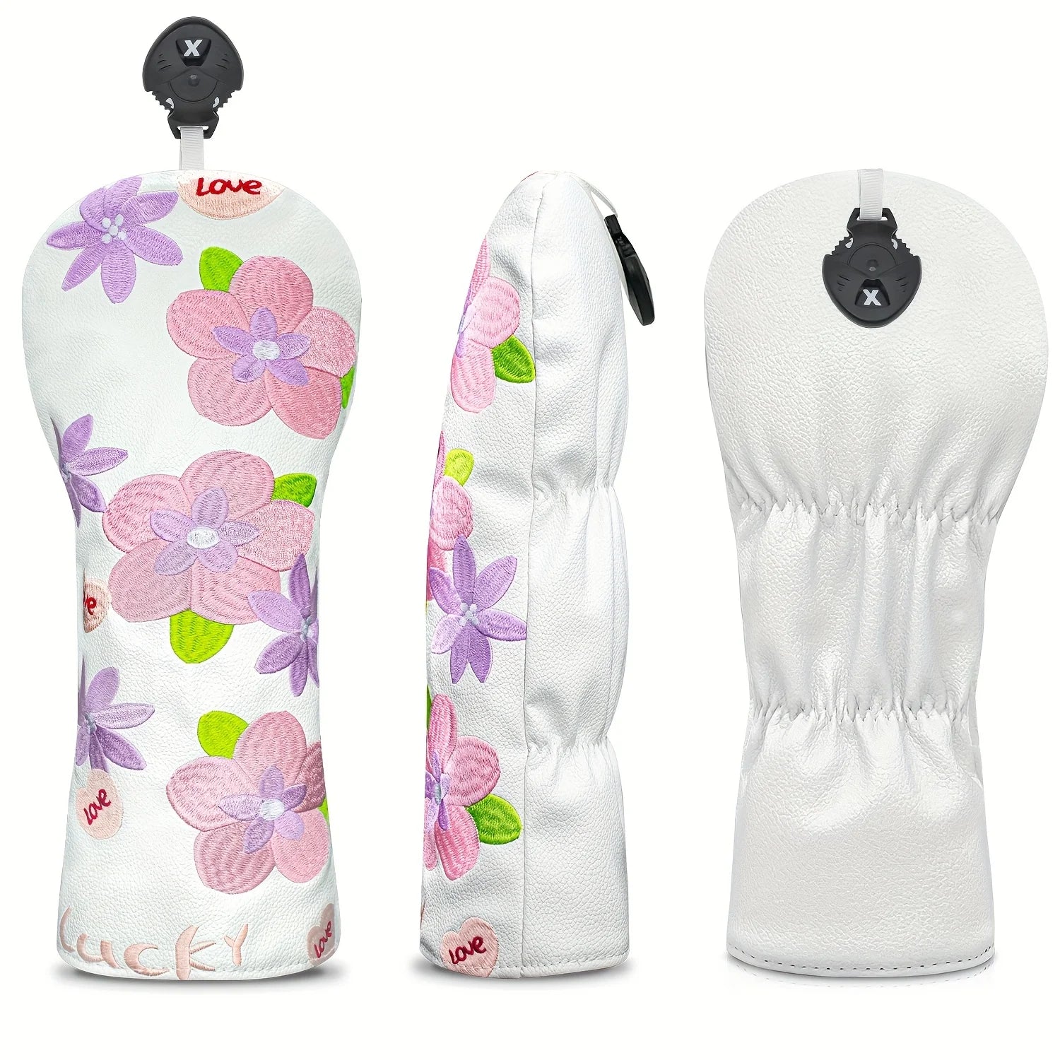 Golf Club Head Covers with Floral Design