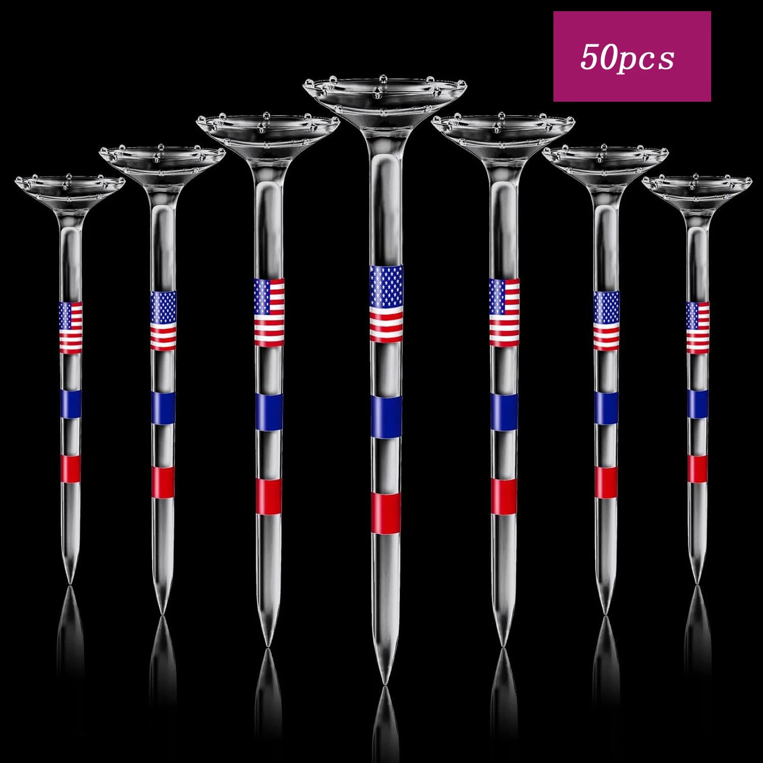 Ryder Cup USA 3 1/4'' Unbreakable Transparent Golf Tees
