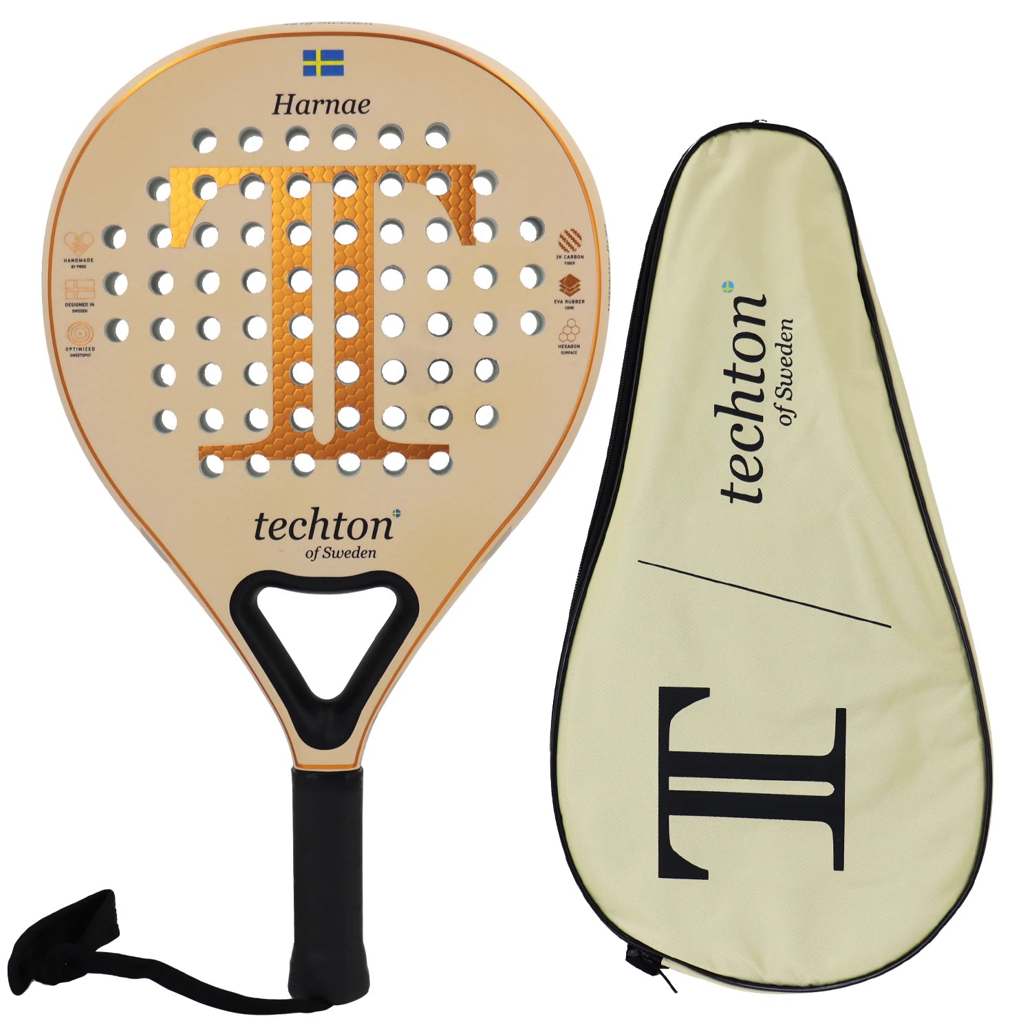 Padel Racket 3D Hexgon with Cover Bag