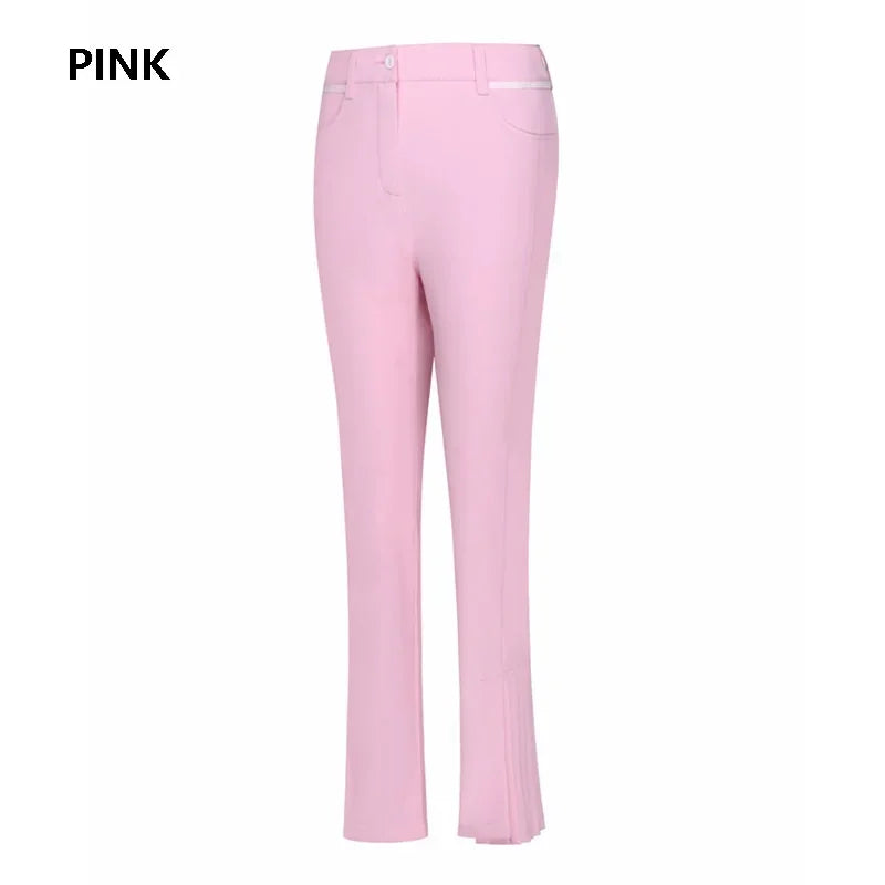 Womens Split High Waist Golf Trousers