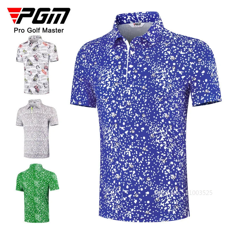 PGM Printed Golf Polo Tshirt