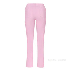 Womens Split High Waist Golf Trousers