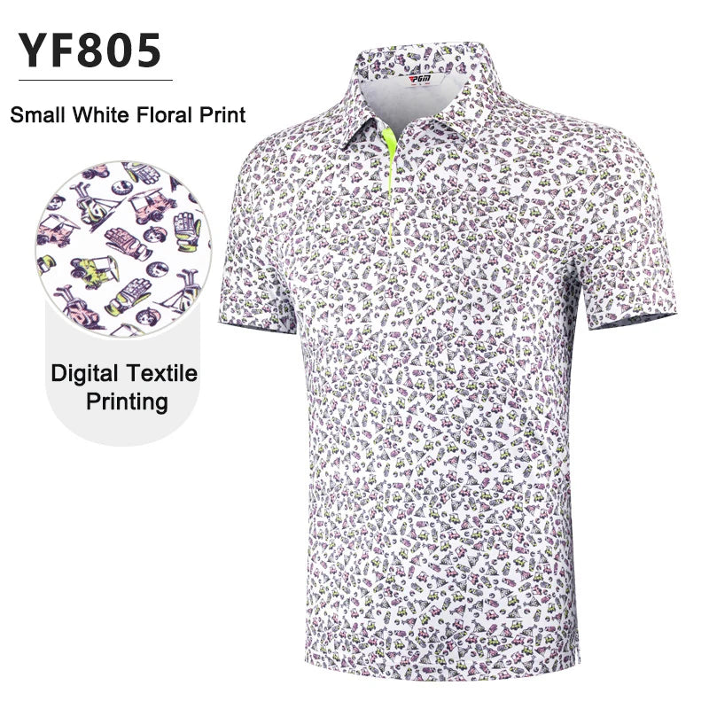 PGM Printed Golf Polo Tshirt