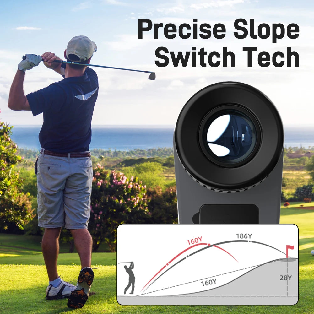 Golf Rangefinder With Flag Lock Vibration