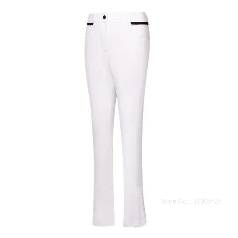 Womens Split High Waist Golf Trousers