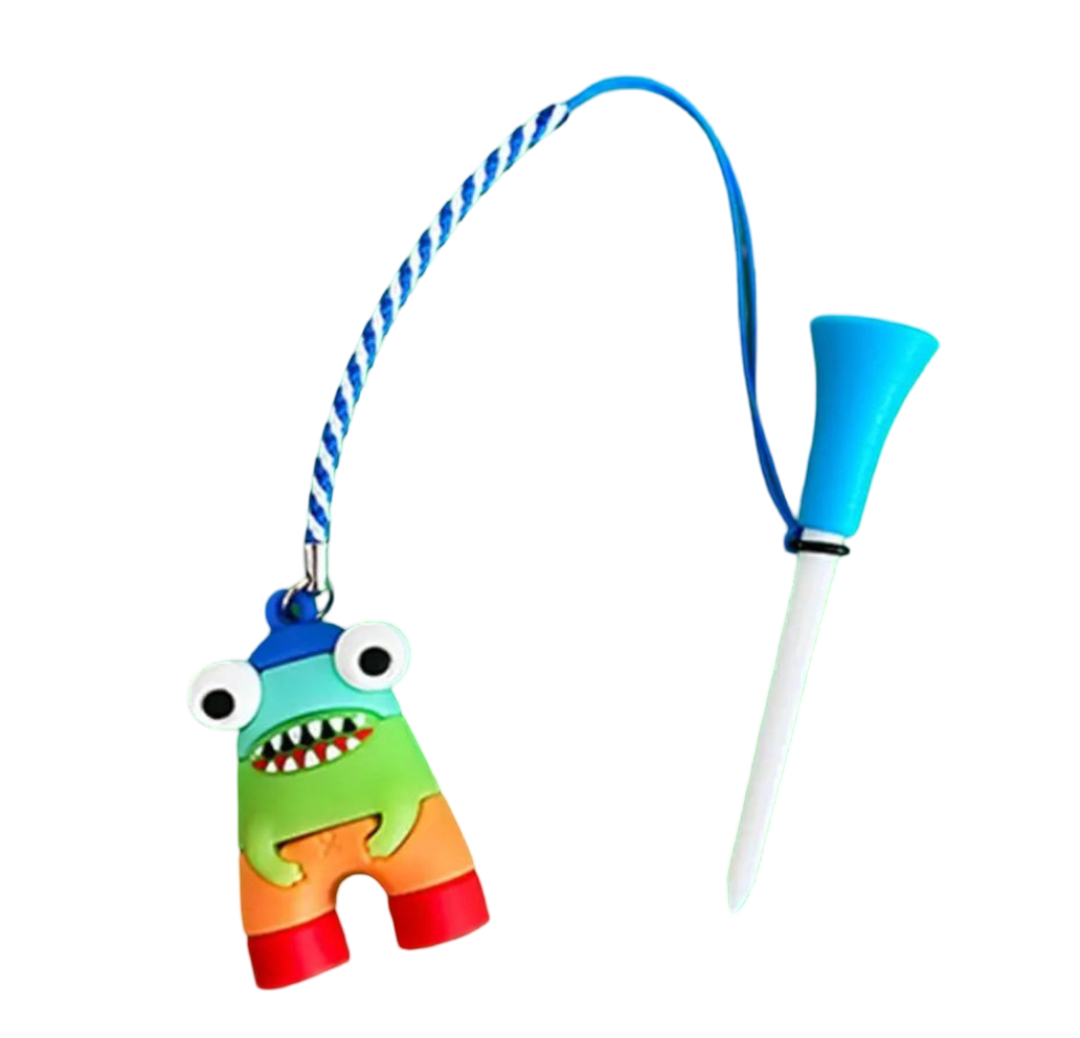 Cartoon Golf Rubber Tees  (Easy To Find)