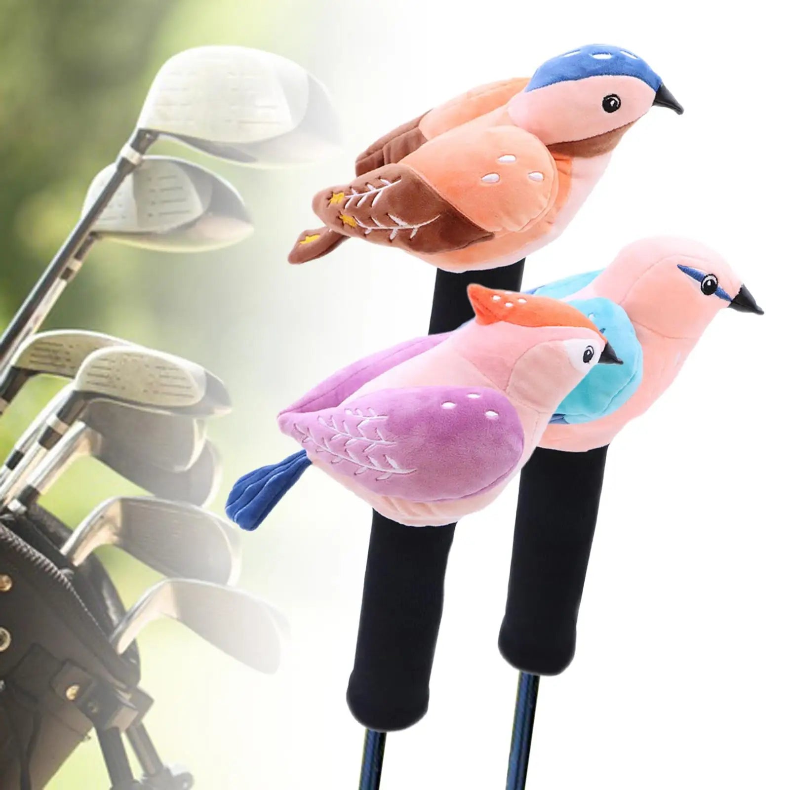 Fluffy Bird Golf Driver Headcover