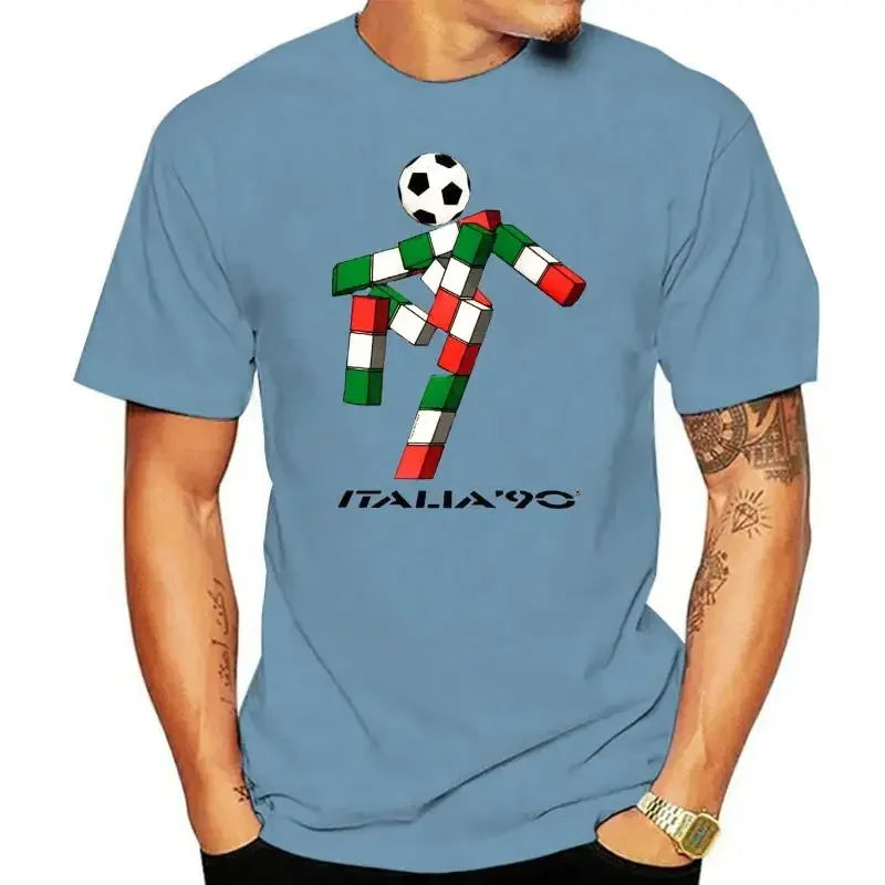 Mens Retro Italia 90 Football T-Shirt