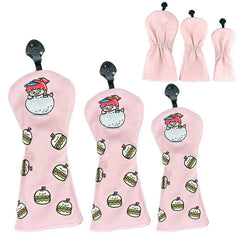 Cartoon Design Golf Driver Head Covers (Driver, Fairway and Hybrid