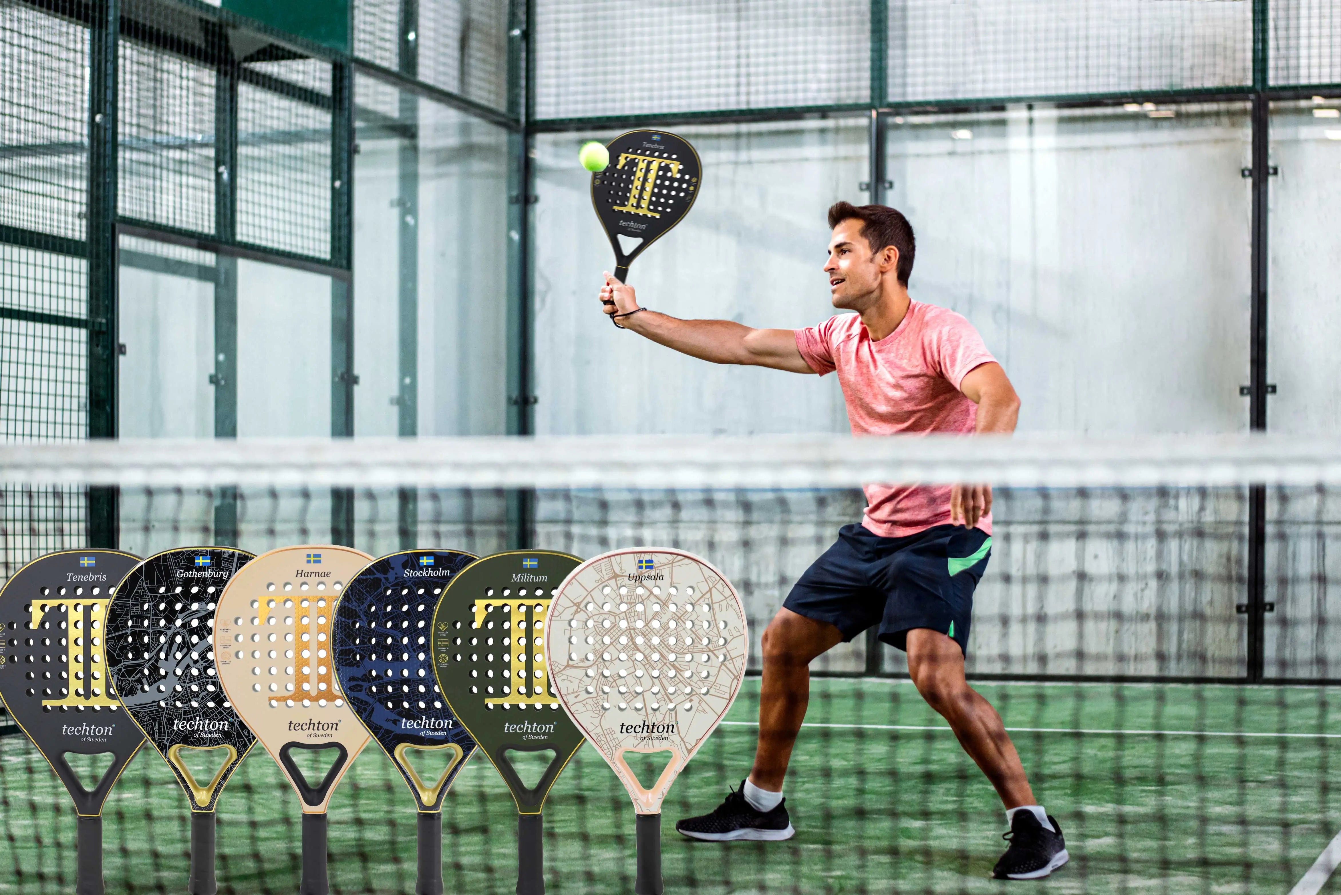 Padel Racket 3D Hexgon with Cover Bag